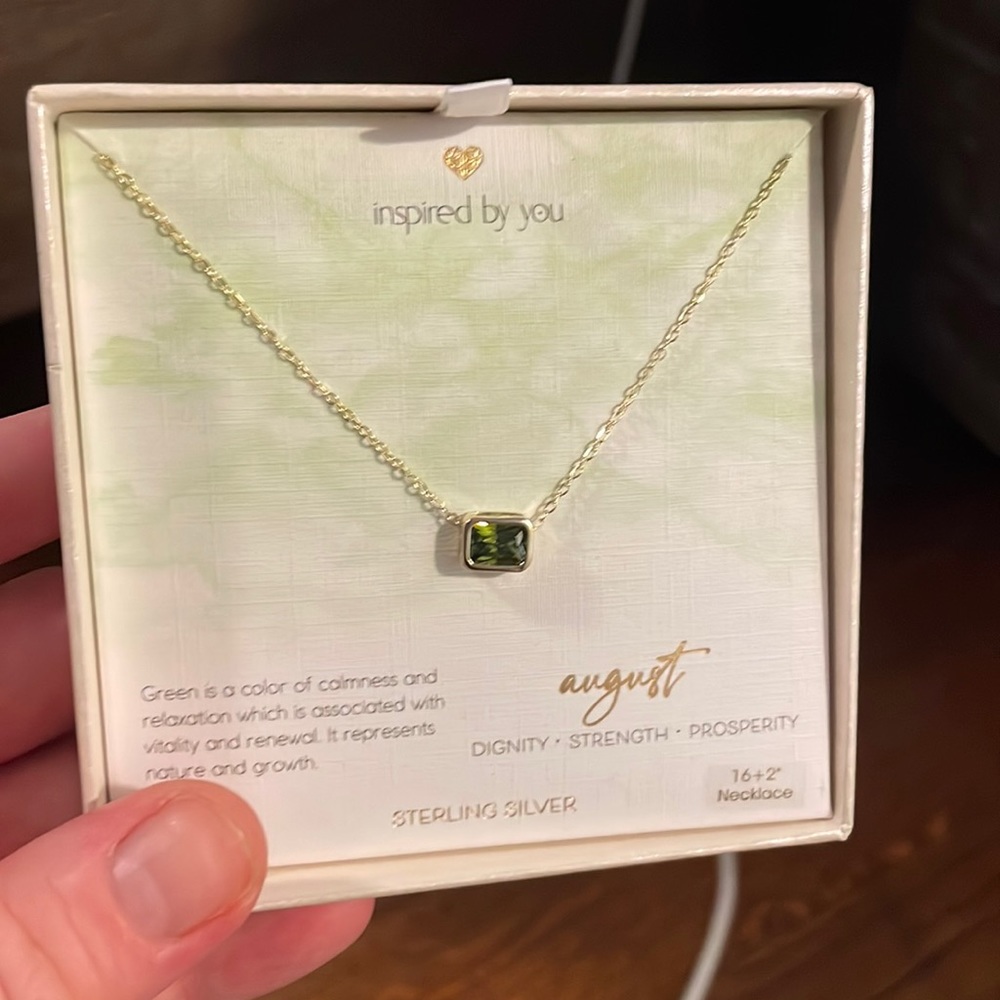 August gemstone necklace